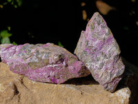 Natural Stichtite Cobbed Specimens x 12 From Barberton, South Africa