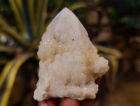 Natural Cascading Candle and Pineapple Quartz Clusters x 7 From Madagascar