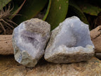 Natural Blue Lace Agate Geodes x 6 From Nsanje, Malawi - Toprock Gemstones and Minerals 