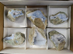 Natural Blue Lace Agate Geodes x 6 From Nsanje, Malawi - Toprock Gemstones and Minerals 