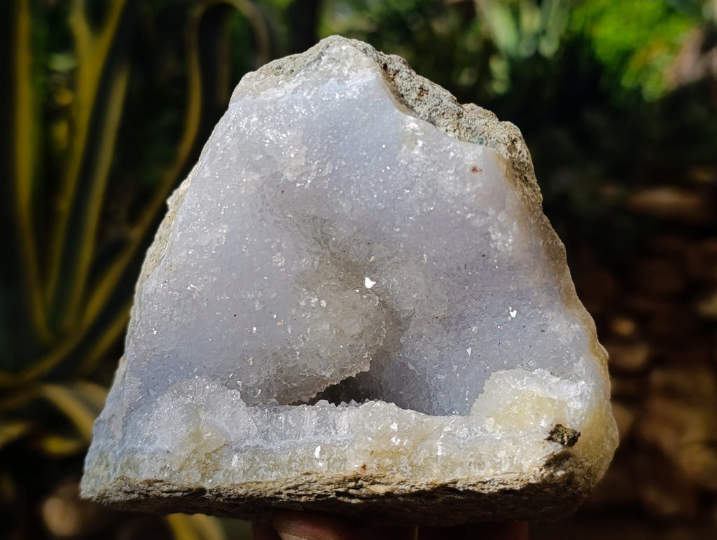 Natural Blue Lace Agate Geodes x 6 From Nsanje, Malawi - Toprock Gemstones and Minerals 