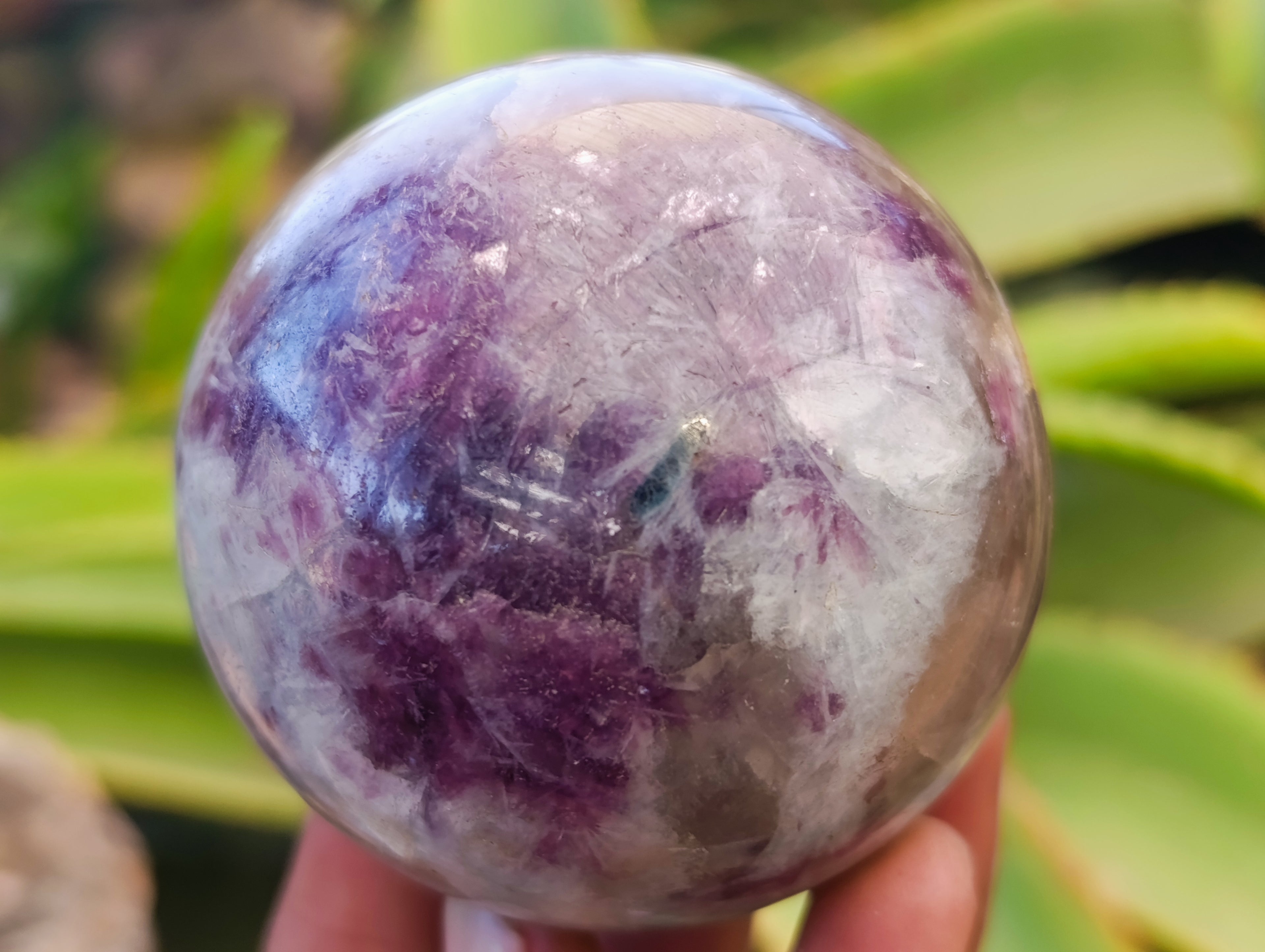 Polished Lepidolite Spheres x 3 From Vakinankaratra, Madagascar - Toprock Gemstones and Minerals 