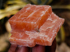 Natural Rhombohedral Sunset Orange Calcite Specimens x 24 From Spitzkop, Namibia - Toprock Gemstones and Minerals 