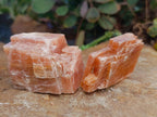 Natural Rhombohedral Sunset Orange Calcite Specimens x 24 From Spitzkop, Namibia - Toprock Gemstones and Minerals 
