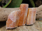 Natural Rhombohedral Sunset Orange Calcite Specimens x 24 From Spitzkop, Namibia - Toprock Gemstones and Minerals 