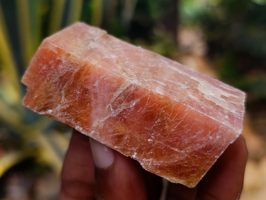 Natural Rhombohedral Sunset Orange Calcite Specimens x 24 From Spitzkop, Namibia - Toprock Gemstones and Minerals 