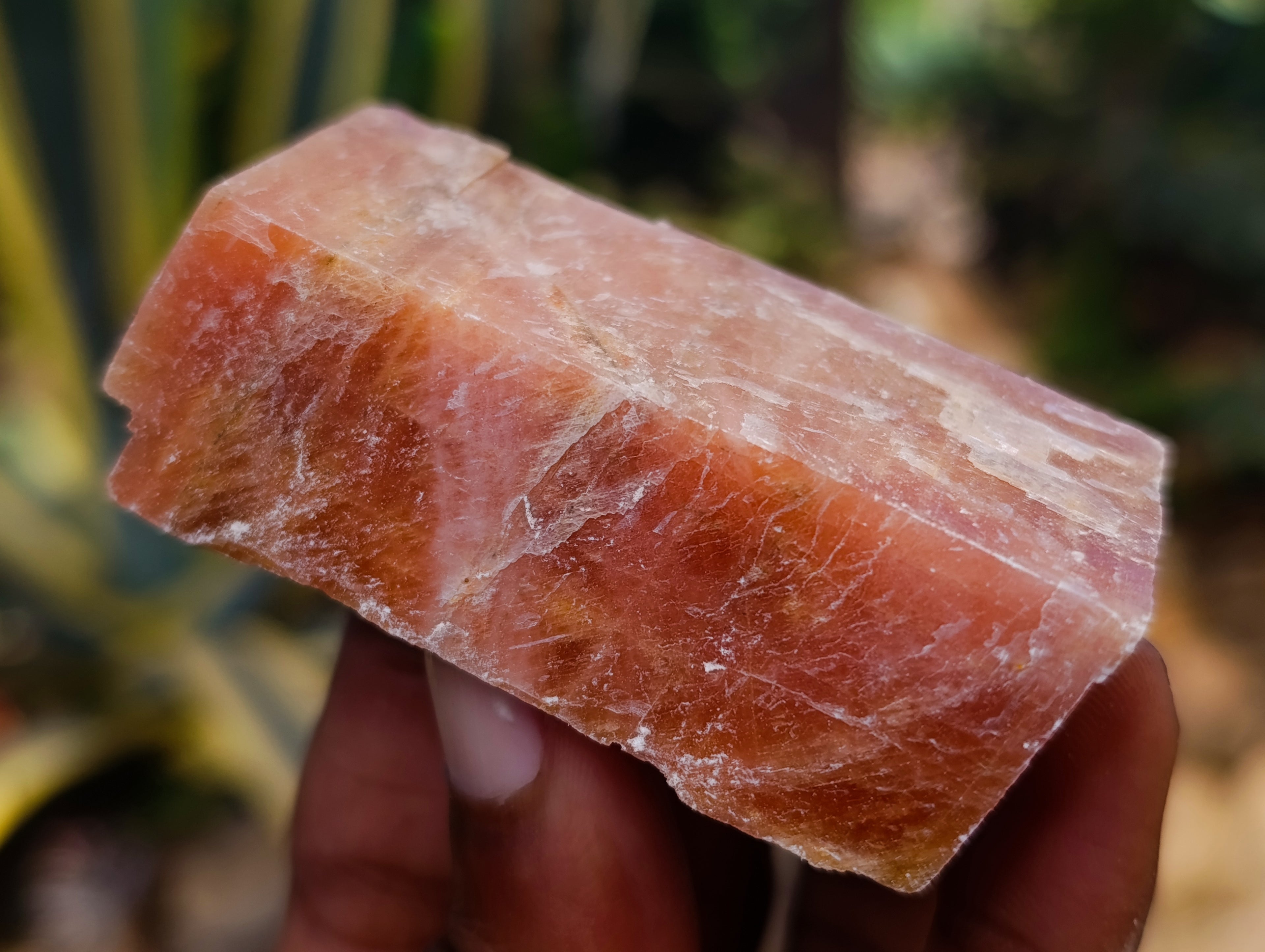 Natural Rhombohedral Sunset Orange Calcite Specimens x 24 From Spitzkop, Namibia - Toprock Gemstones and Minerals 