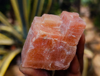 Natural Rhombohedral Sunset Orange Calcite Specimens x 24 From Spitzkop, Namibia - Toprock Gemstones and Minerals 