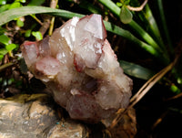 Natural Red Hematoid Quartz Clusters x 2 From Karoi, Zimbabwe