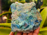 Natural Shattuckite with Chrysocolla and Malachite Cutting Material x 6 From Namibia
