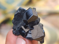 Natural Small Terminated Schorl Black Tourmaline Crystals with a little Hyalite Opal x 70 From Erongo, Namibia