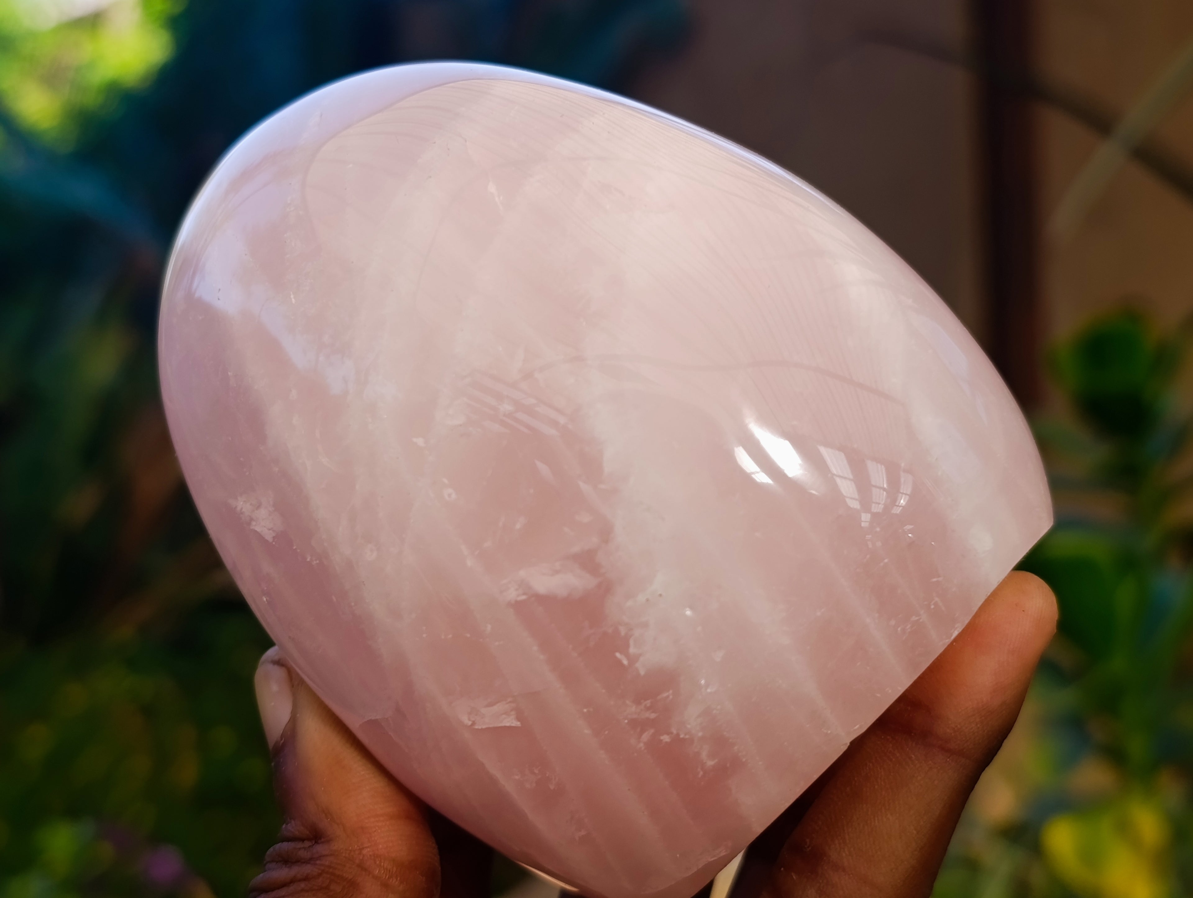 Polished Rose Quartz Standing Free Forms x 3 From Ambatondrazaka, Madagascar - Toprock Gemstones and Minerals 