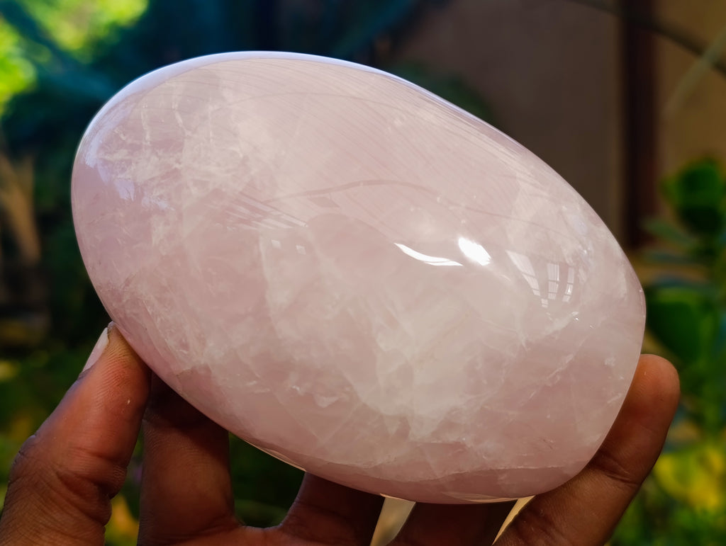 Polished Rose Quartz Standing Free Forms x 3 From Ambatondrazaka, Madagascar - Toprock Gemstones and Minerals 
