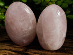 Polished Rose Quartz Standing Free Forms x 3 From Ambatondrazaka, Madagascar - Toprock Gemstones and Minerals 