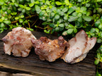 Natural Red Hematoid Quartz Clusters x 3 From Karoi, Zimbabwe - Toprock Gemstones and Minerals 