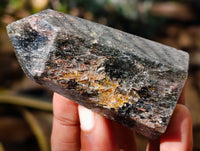 Polished Mixed Quartz Crystals Including Smokey Citrine x 6 from Madagascar