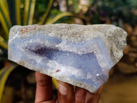 Natural Blue Lace Agate Geodes x 5 From Nsanje, Malawi
