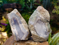 Natural Blue Lace Agate Geodes x 5 From Nsanje, Malawi