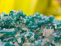 Natural Dioptase On Dolomite Specimens x 6 From Likasi, Congo