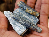 Natural Fluorescent Blue Kyanite Crystals x 1.7 Kg Lot From Karoi, Zimbabwe