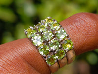 Polished Selection of 9 Carat Gold Plated Faceted Rings x 12 From Southern Africa