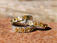 Polished Selection of 9 Carat Gold Plated Faceted Rings x 12 From Southern Africa