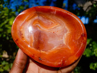 Polished Carnelian Agate Bowls x 3 From Madagascar