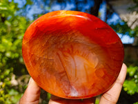 Polished Carnelian Agate Bowls x 3 From Madagascar