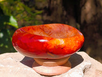 Polished Carnelian Agate Bowls x 3 From Madagascar