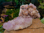 Natural Sunburst Amethyst and Cactus Spirit Quartz Clusters x 2 From South Africa - Toprock Gemstones and Minerals 