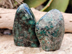 Polished Emerald Mica In Matrix Standing Free Forms x 6 From Mutoko, Zimbabwe - Toprock Gemstones and Minerals 