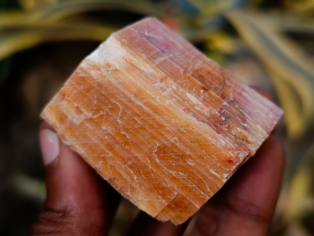 Natural Rhombohedral Sunset Orange Calcite Specimens x 24 From Spitzkop, Namibia - Toprock Gemstones and Minerals 