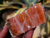 Natural Rhombohedral Sunset Orange Calcite Specimens x 24 From Spitzkop, Namibia