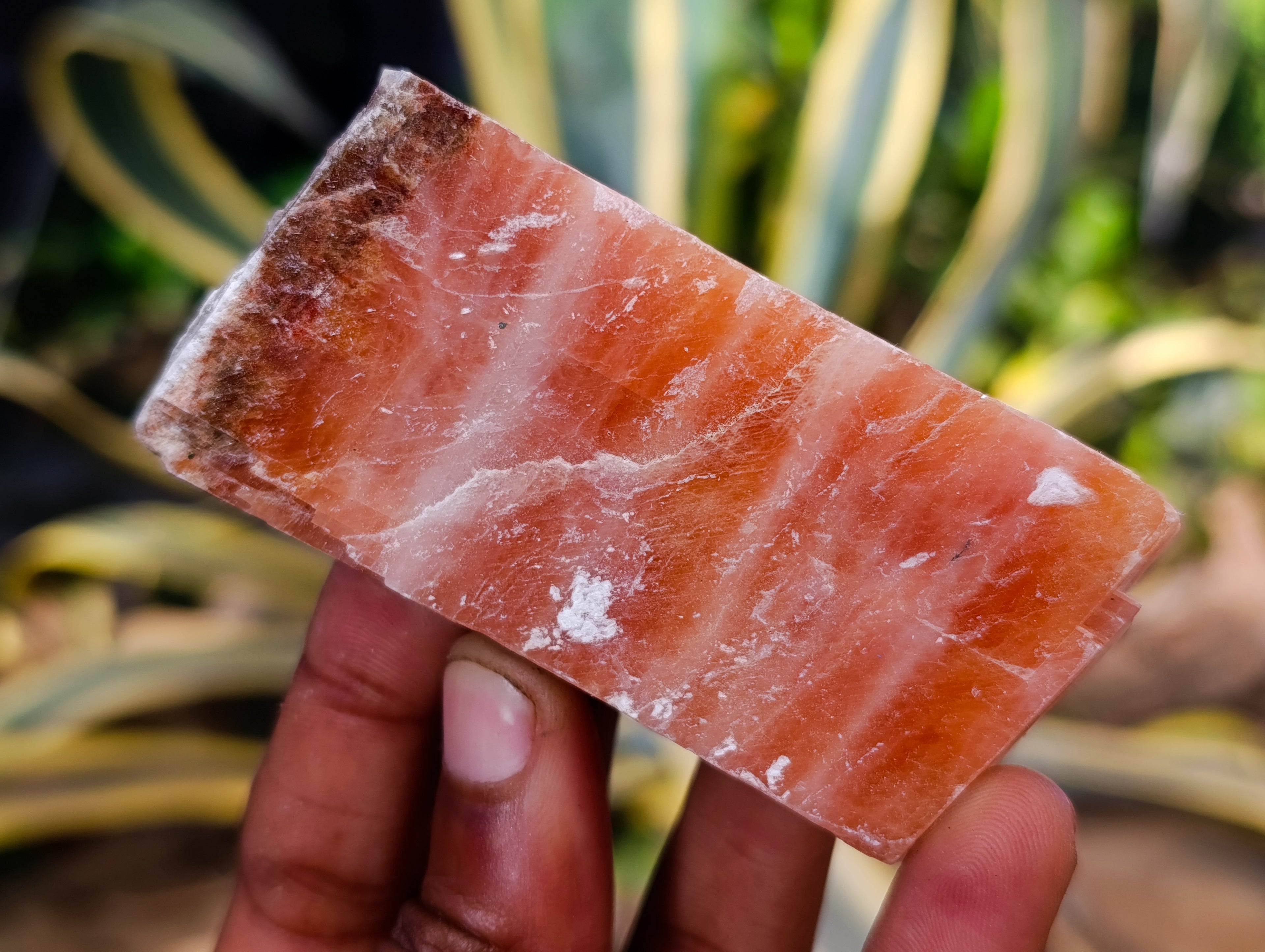 Natural Rhombohedral Sunset Orange Calcite Specimens x 24 From Spitzkop, Namibia - Toprock Gemstones and Minerals 