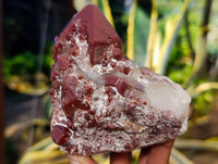 Natural Red Hematoid Quartz Clusters x 3 From Karoi, Zimbabwe