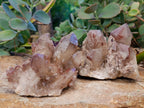 Natural Red Hematoid Quartz Clusters x 3 From Karoi, Zimbabwe - Toprock Gemstones and Minerals 