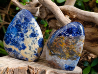 Polished Sodalite Standing Free Forms x 6 From Kunene River, Namibia - Toprock Gemstones and Minerals 