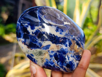 Polished Sodalite Standing Free Forms x 6 From Kunene River, Namibia - Toprock Gemstones and Minerals 