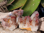 Natural Red Hematoid Quartz Clusters x 3 From Karoi, Zimbabwe - Toprock Gemstones and Minerals 
