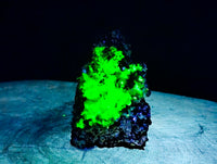 Natural Schorl Black Tourmaline with Hyalite Opal and Green Fluorite x 2 From Erongo, Namibia - Toprock Gemstones and Minerals 