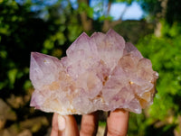 Natural Sunburst Amethyst Spirit Quartz Clusters x 2 From South Africa - Toprock Gemstones and Minerals 