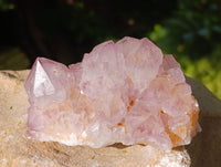 Natural Sunburst Amethyst Spirit Quartz Clusters x 2 From South Africa - Toprock Gemstones and Minerals 