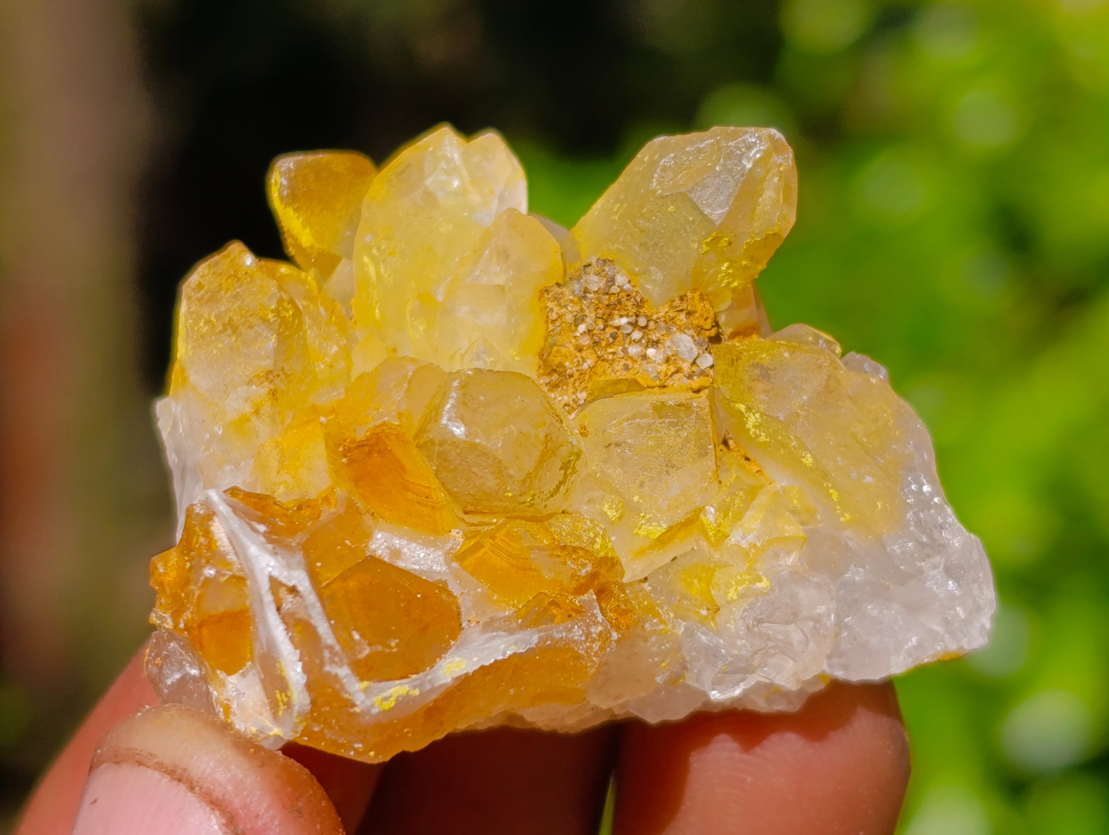 Natural Purple Amethyst and Golden Limonite Single Quartz Crystals x 3.19 Kg Lot From Zambia - Toprock Gemstones and Minerals 