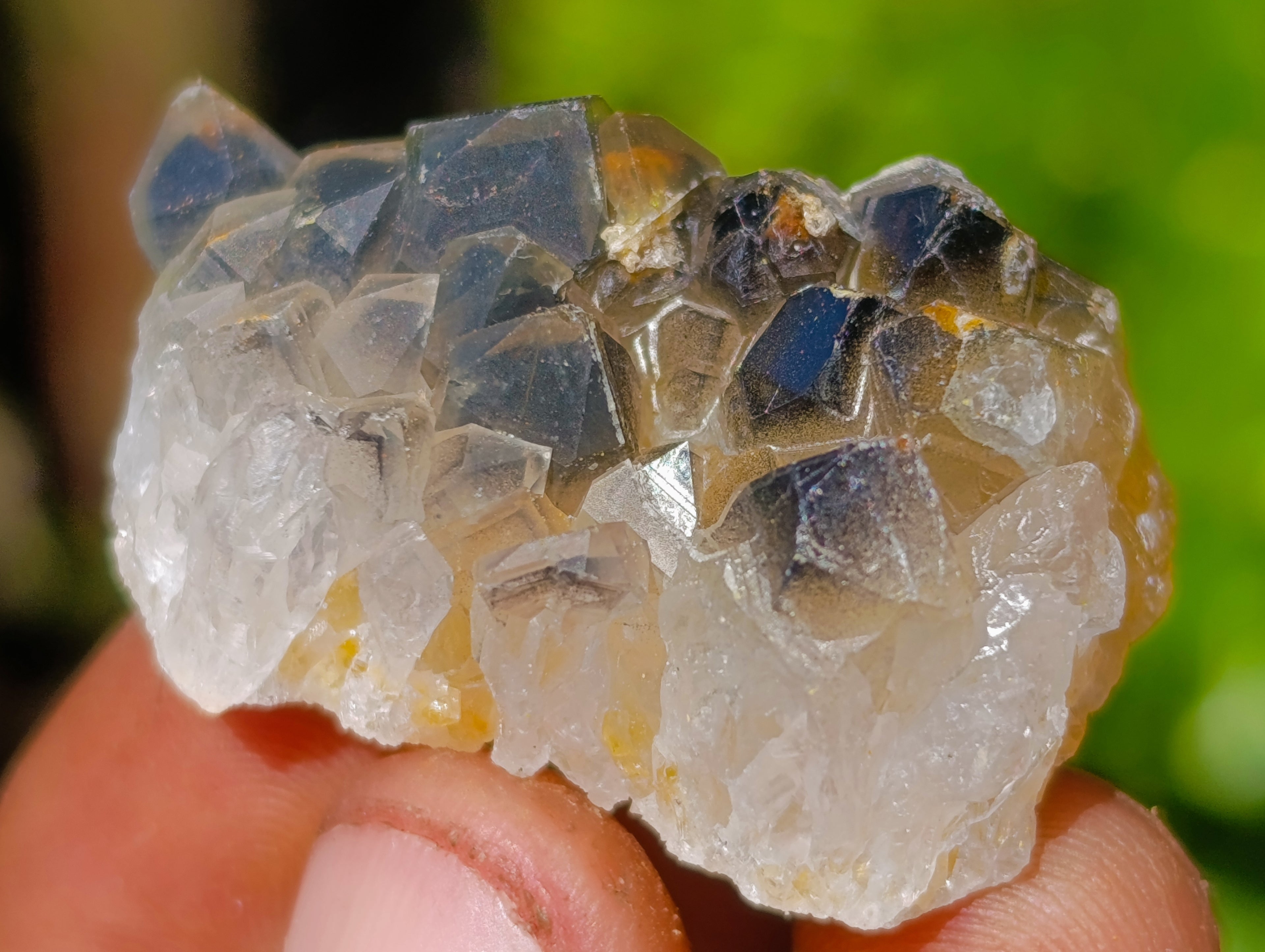 Natural Purple Amethyst and Golden Limonite Single Quartz Crystals x 3.19 Kg Lot From Zambia - Toprock Gemstones and Minerals 