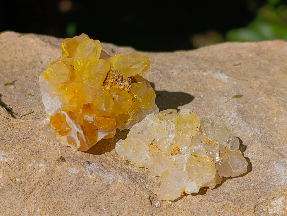 Natural Purple Amethyst and Golden Limonite Single Quartz Crystals x 3.19 Kg Lot From Zambia - Toprock Gemstones and Minerals 