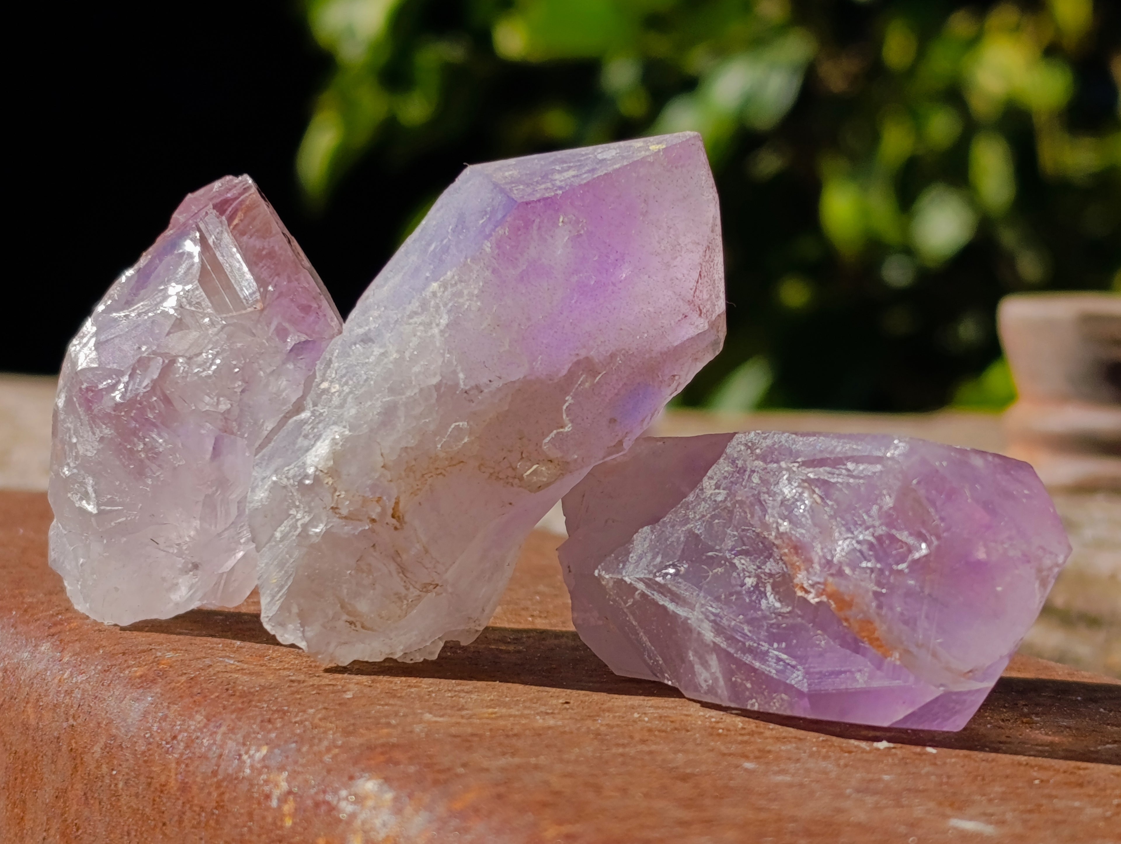 Natural Purple Amethyst and Golden Limonite Single Quartz Crystals x 3.19 Kg Lot From Zambia - Toprock Gemstones and Minerals 