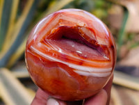 Polished Carnelian Agate Spheres x 7 From Madagascar