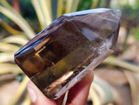 Polished Mixed Quartz Crystals Including Golden Rutile Quartz x 6 from Madagascar - Toprock Gemstones and Minerals 