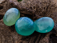 Polished Green Fluorite Palm Stones x 35 From Madagascar - Toprock Gemstones and Minerals 