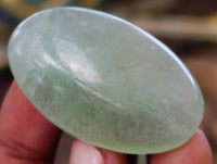 Polished Green Fluorite Palm Stones x 35 From Madagascar - Toprock Gemstones and Minerals 